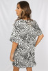Zebra Print Oversize Tee Dress