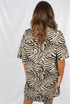 Zebra Print Oversize Tee Dress