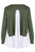 Back Slit Lined Peplum Hem Jumper 