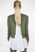 Back Slit Lined Peplum Hem Jumper 