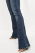 Blue Denim Ankle Slit Bell Bottom Jeans