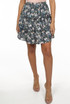 Floral Elasticated Waist Tier Mini Skirt