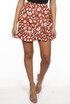 Animal Print Wrap Up Mini Skirt