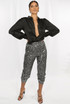 Elasticated Waist Sequin Trouser