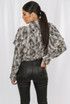 Splash Print Tier Sleeve Blouse