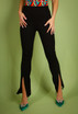 Elasticated Waist Ankle Slit Trouser - 3 Colours