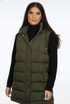 Longline Padded Gilet with Hood 