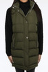 Longline Padded Gilet with Hood 