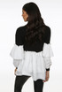 Ribbed High Neck Peplum Jumper - 4 Colours