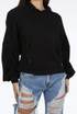 Ruched Sleeve Hooded Sweatshirt - 7 Colours