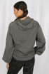 Ruched Sleeve Hooded Sweatshirt - 7 Colours