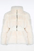 Faux Fur Elastic Waist Band Jacket