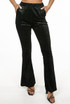 Foil Animal Print Flared Trouser