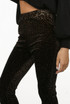 Foil Animal Print Flared Trouser