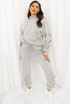 Ruched Sleeve Hoodie & Ruched Joggers Set