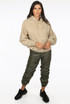 Ruched Side PU Joggers