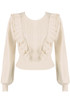 Ruffle Front Knitted Jumper