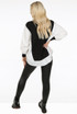 Shirt With V Neck Tabard Knit