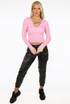 Ribbed Knit Jumper With Chain
