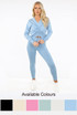 Ruched Front Knitted Loungewear Set