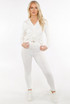 Ruched Front Knitted Loungewear Set