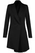 Pleated Hem Tailored Blazer Dress