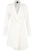 Pleated Hem Tailored Blazer Dress