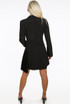 Pleated Hem Tailored Blazer Dress