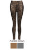 Metallic Reptile Print Leggings - 2  Colours