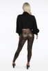 Metallic Reptile Print Leggings - 2  Colours