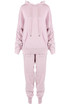 Knitted Ruched Hooded Loungewear Set