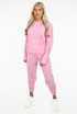 Knitted Ruched Hooded Loungewear Set