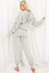 Knitted Ruched Hooded Loungewear Set
