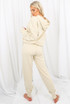 Knitted Ruched Hooded Loungewear Set