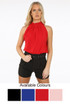 High Neck Sleeveless Blouse