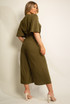 Tie Up Wide Leg Jumpsuit