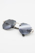Bevel Edge Rimless Aviator Sunglasses