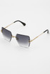 Pentagon Rimless Sunglasses 