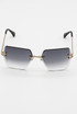 Pentagon Rimless Sunglasses 
