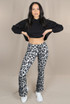 Animal Print Flared Trouser