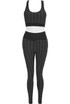 Gym Bralet & Leggings Set With Bum Sculpt Seam