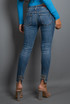 Diamante Bow Ankle Grazer Jeans