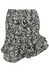 Animal Print Ruched Tier Mini Skirt