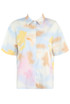 Tie Dye Print Short Sleeve Shirt