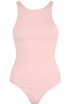 Backless Ribbed Bodysuit