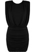 Ruched Slinky Sleeveless Mini Dress