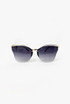  Cat Eye Sunglasses With Brow Detail