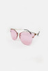  Cat Eye Sunglasses With Brow Detail