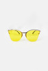  Cat Eye Sunglasses With Brow Detail