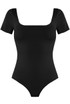 Square Neck Short Sleeve Bodysuit